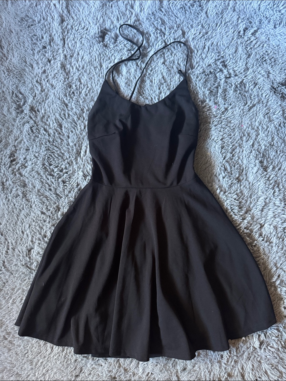 Black Spaghetti-Strap TRAC Dress Size M